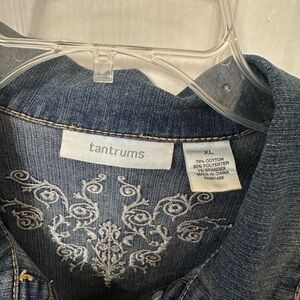 Tantrums Women's Blue Embroidered Jeans